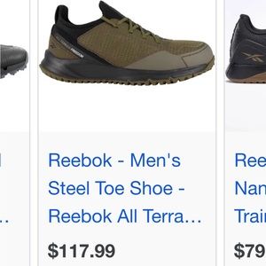 Reebok all terrain work athletic shoes